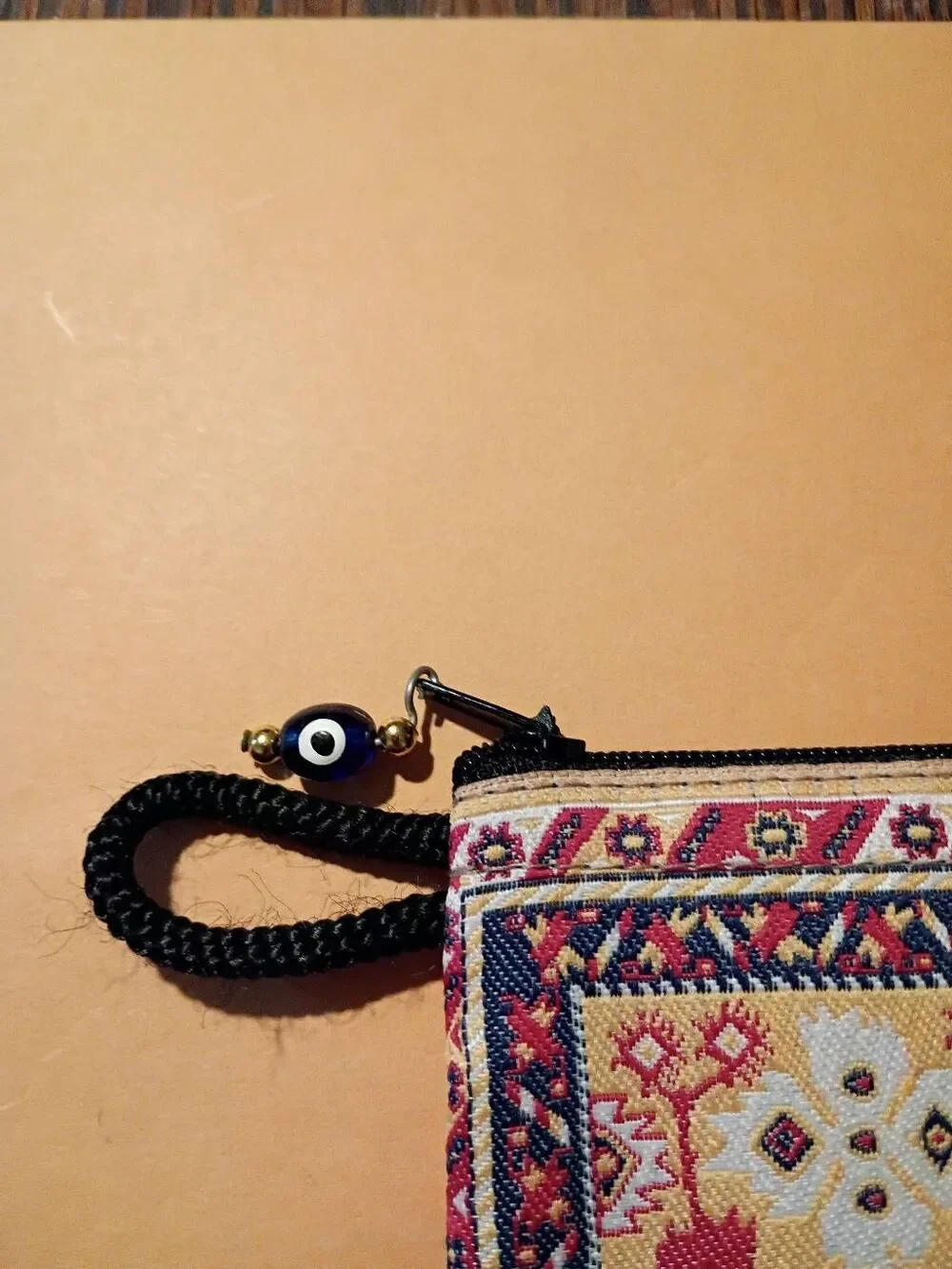 Bulgaria Woven Fabric Coin Purse Zipper Change Bright Multicolor